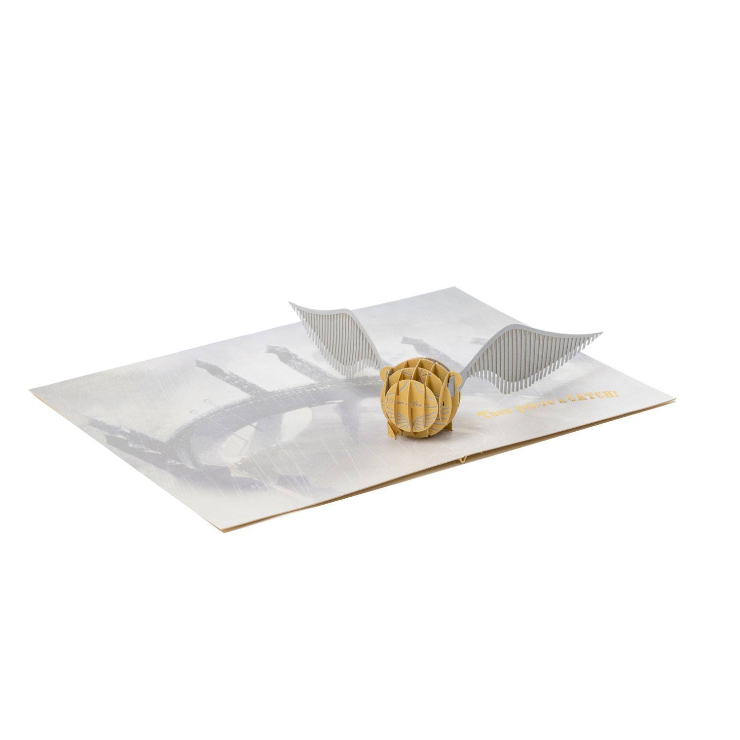 Harry Potter Golden Snitch Pop Up 3D Card