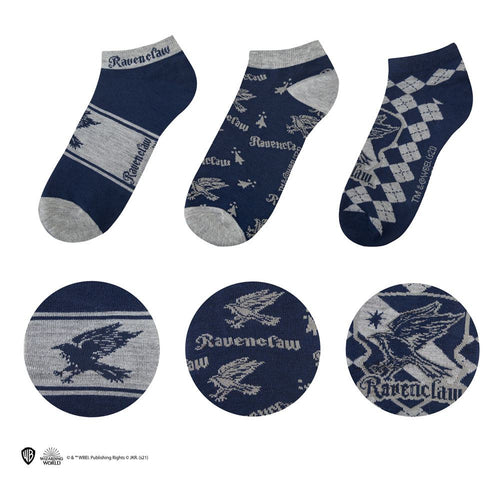 Ankle Socks 3-Pack Ravenclaw-The Curious Emporium